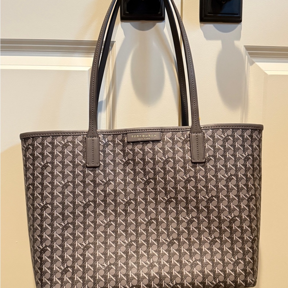 Tory Burch Gray Tote Bag